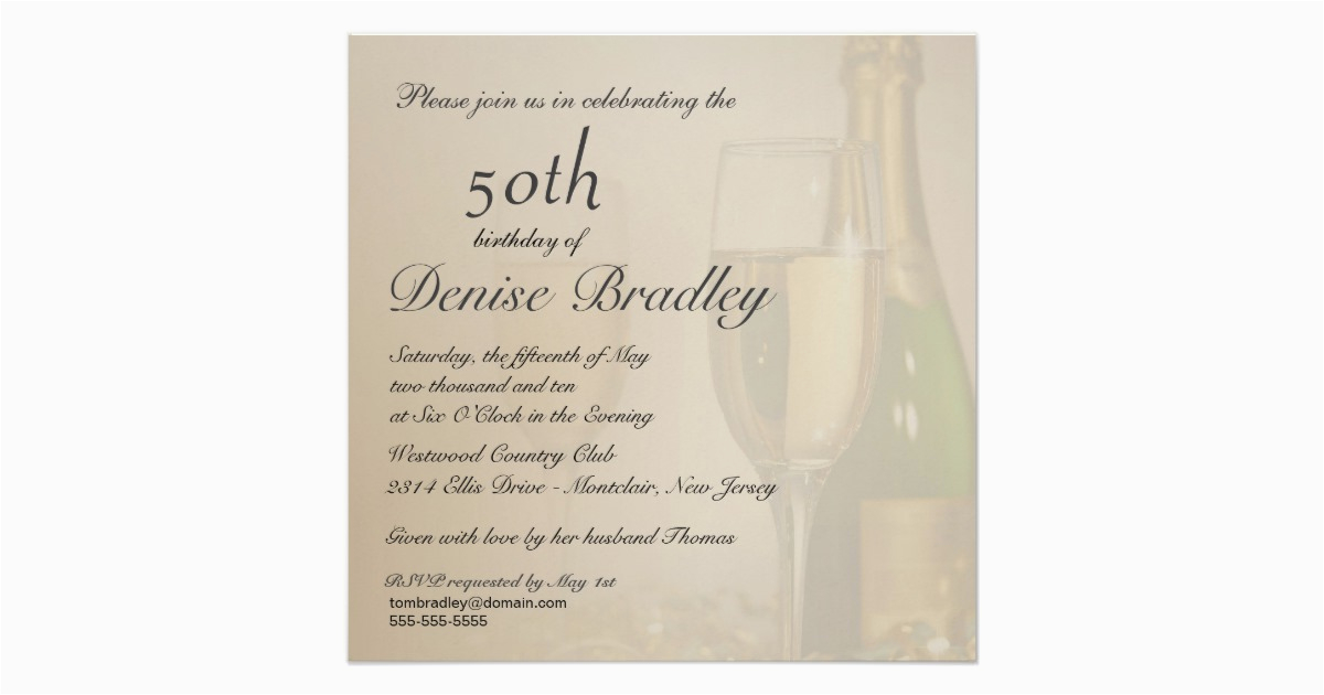 personalized 50th birthday party invitations 161603564969416847