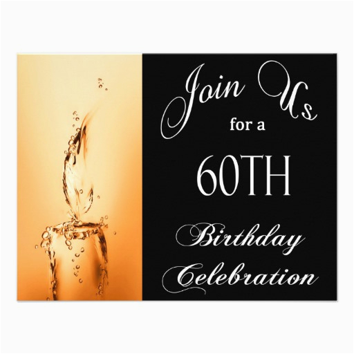 60th birthday party personalized invitation zazzle
