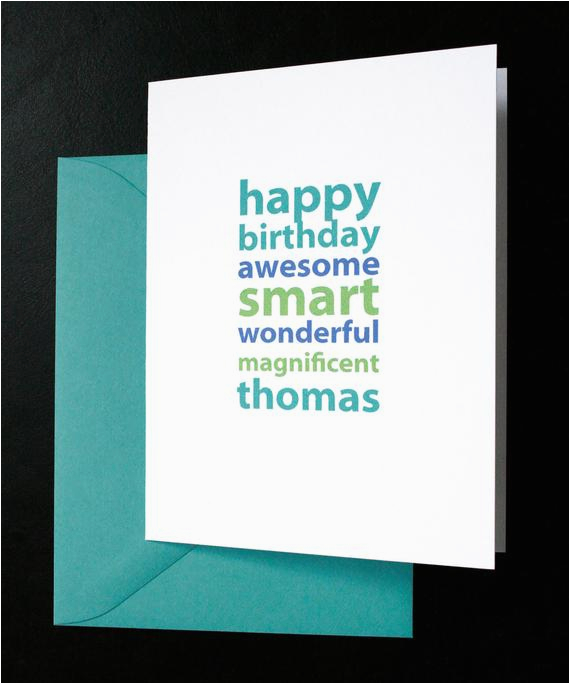 add a name personalized birthday card