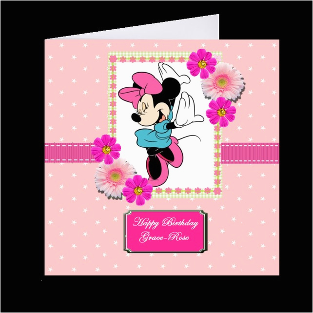 5470911 personalized children s birthday card minnie mouse