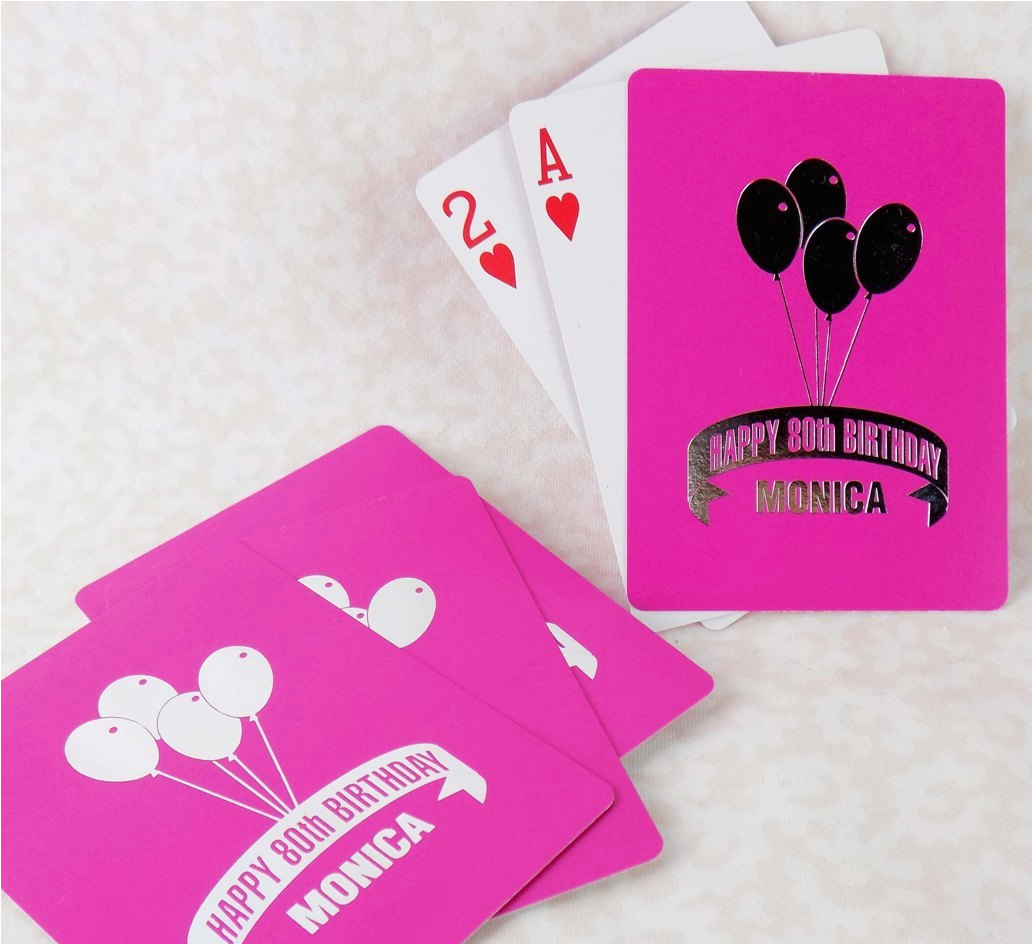 personalized playing cards birthday