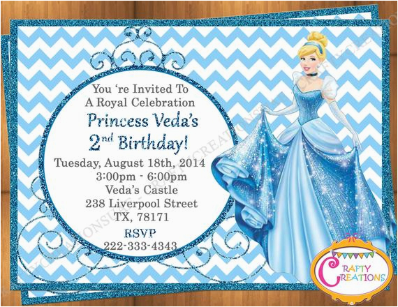 cinderella invitation princess