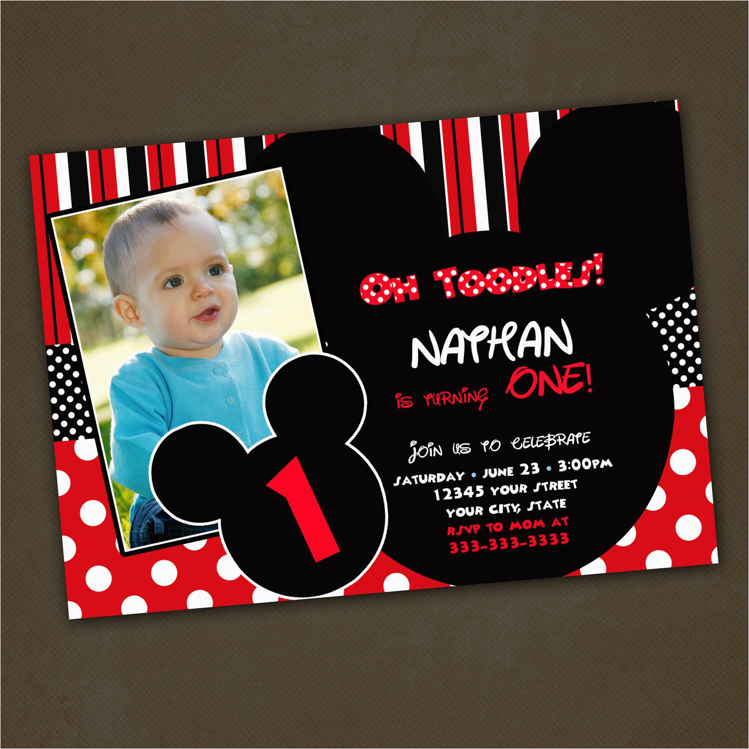mickey and minnie mouse birthday invitation cards