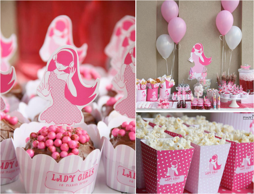 pink dance themed 10th birthday party