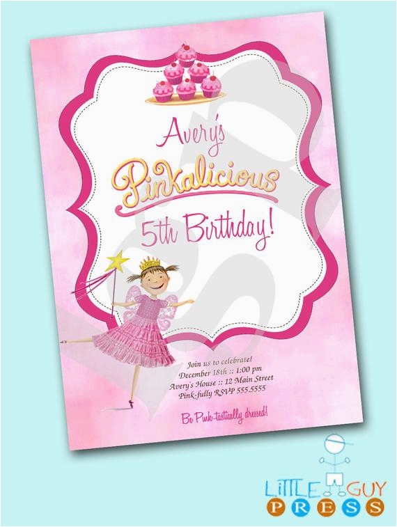 pinkalicious birthday party invitations