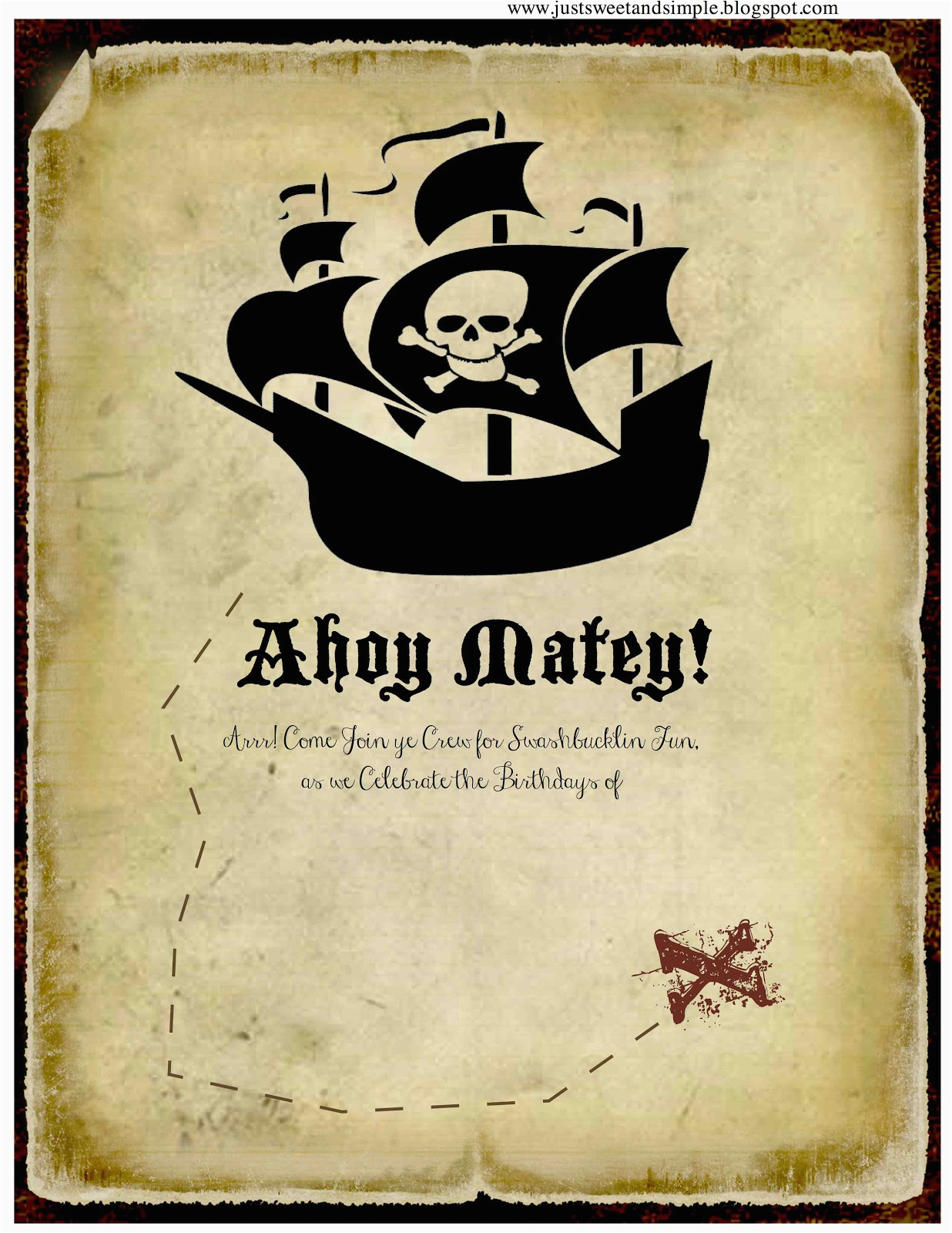 pirate party invitations