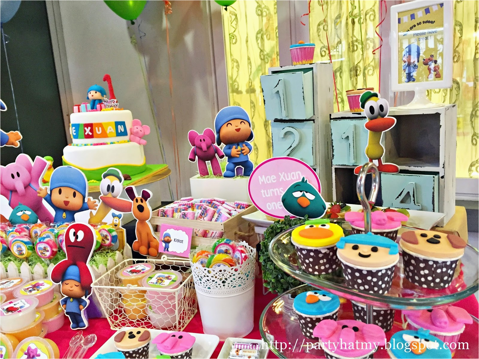 pocoyo birthday party for mae xuan