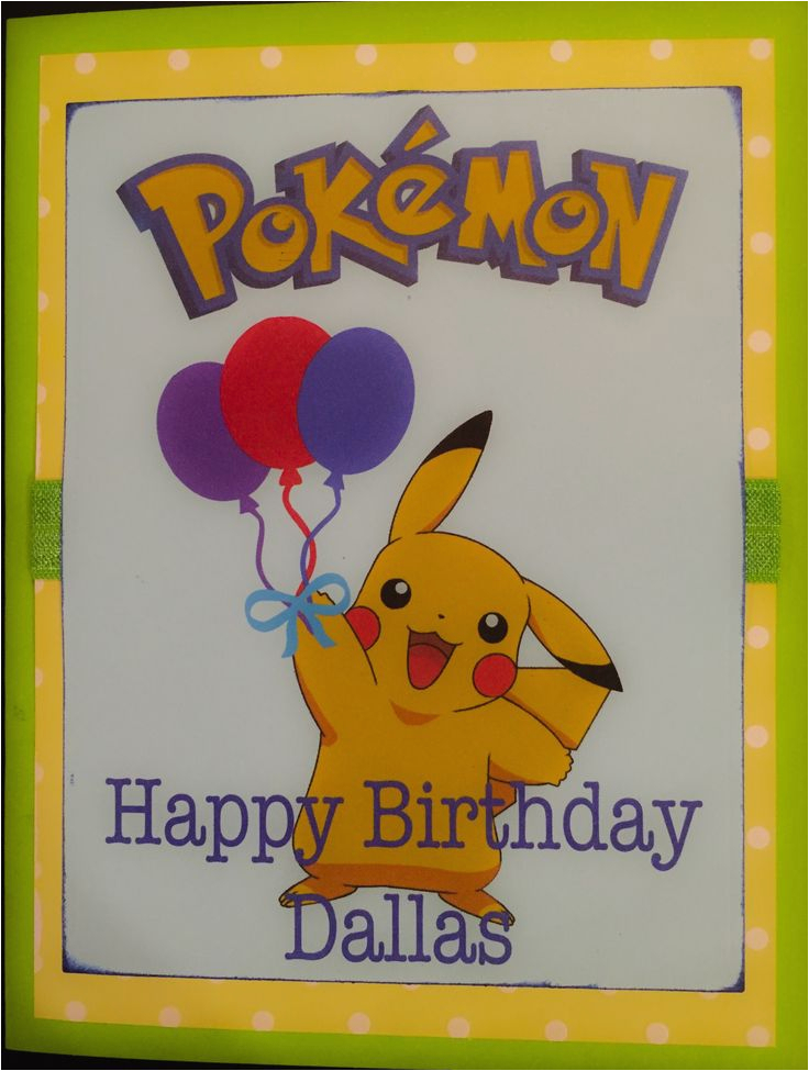 pokemon birthday card