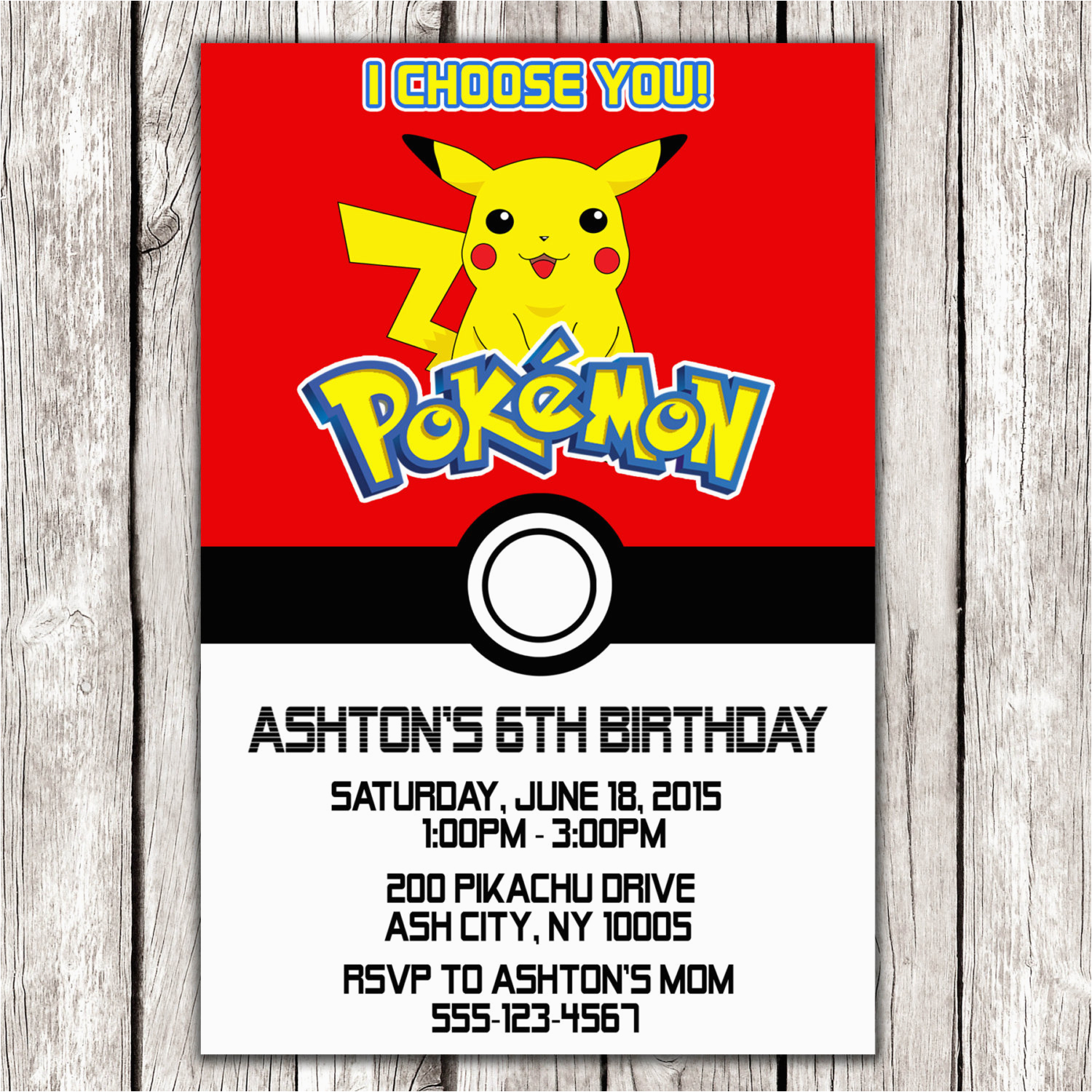 pokemon invitation pokemon birthday party diy printable