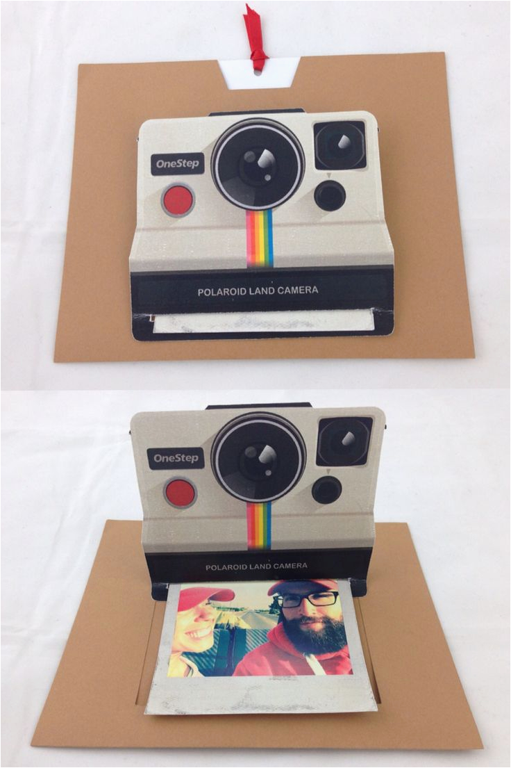 Polaroid Camera Pop Up Birthday Card With Printable Template Best 25