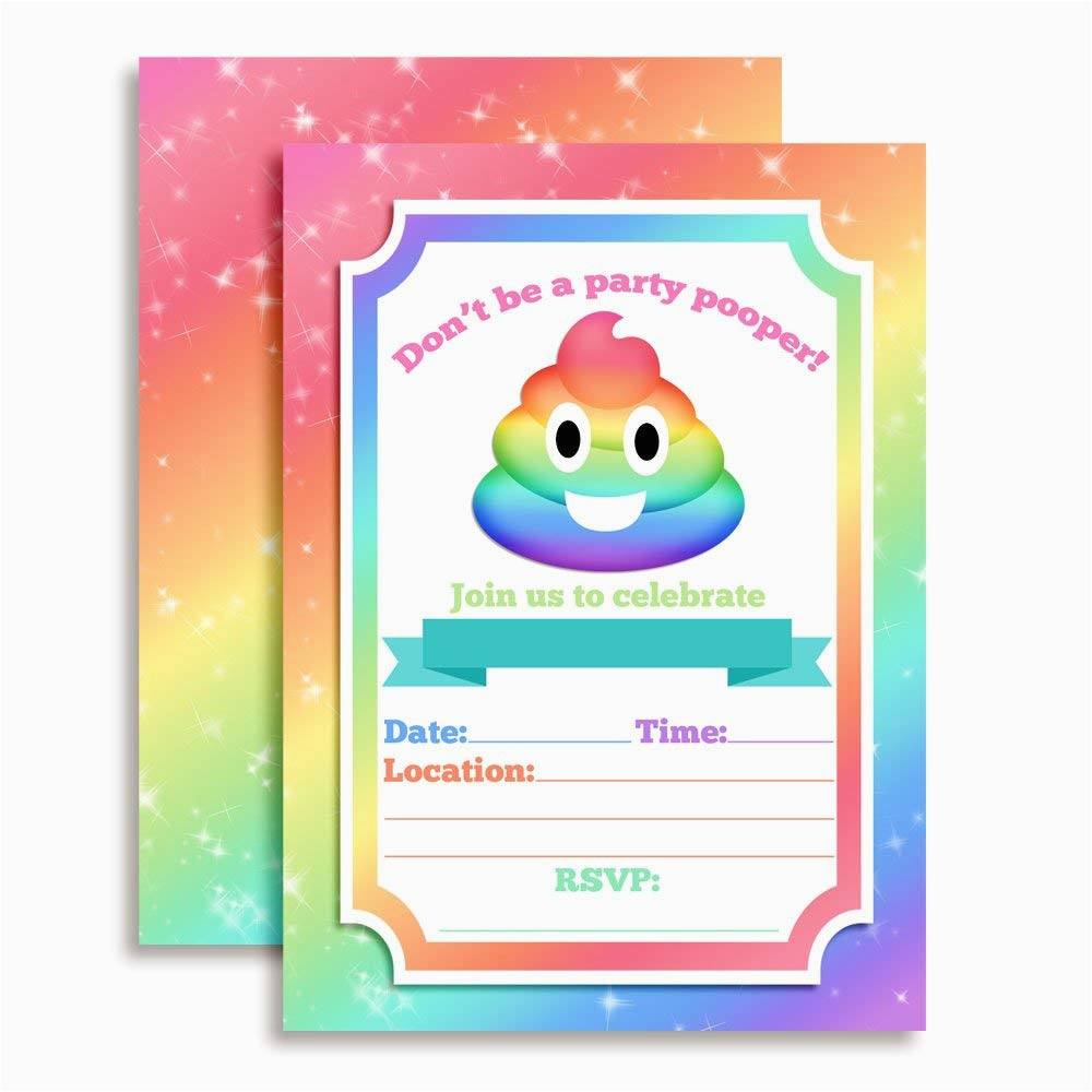 emoji birthday invitations