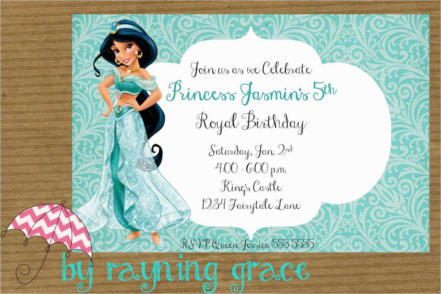 disney princess jasmine birthday party