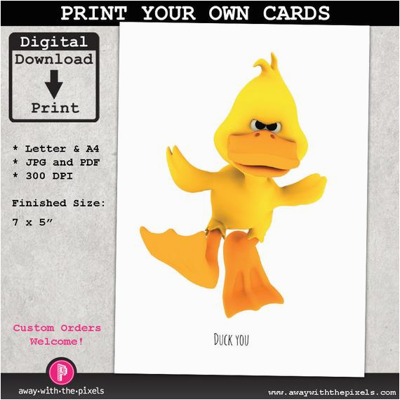 funny greeting card to print with a cute ref related 7