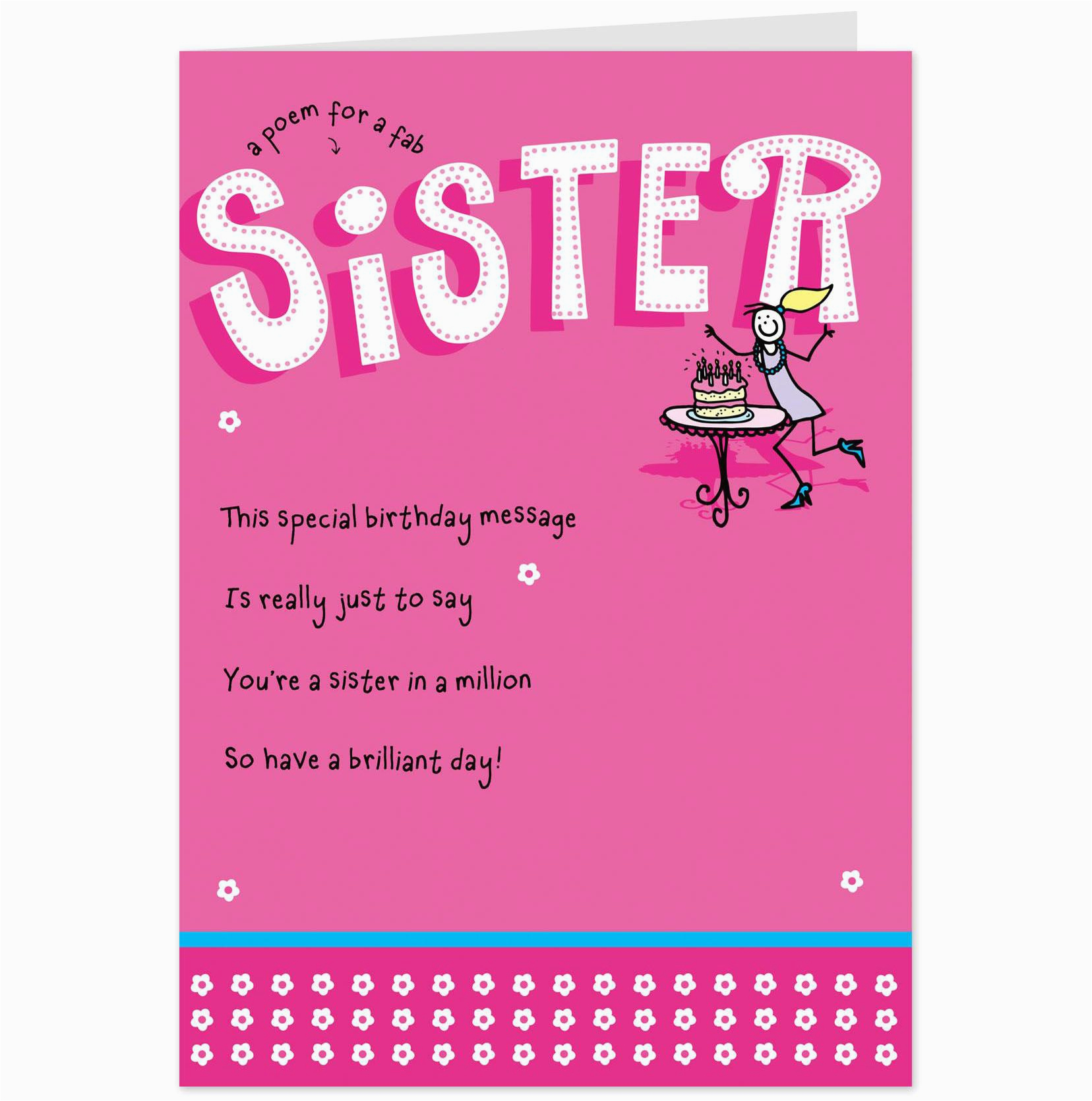  Printable Birthday Cards For Sister Online Free BirthdayBuzz