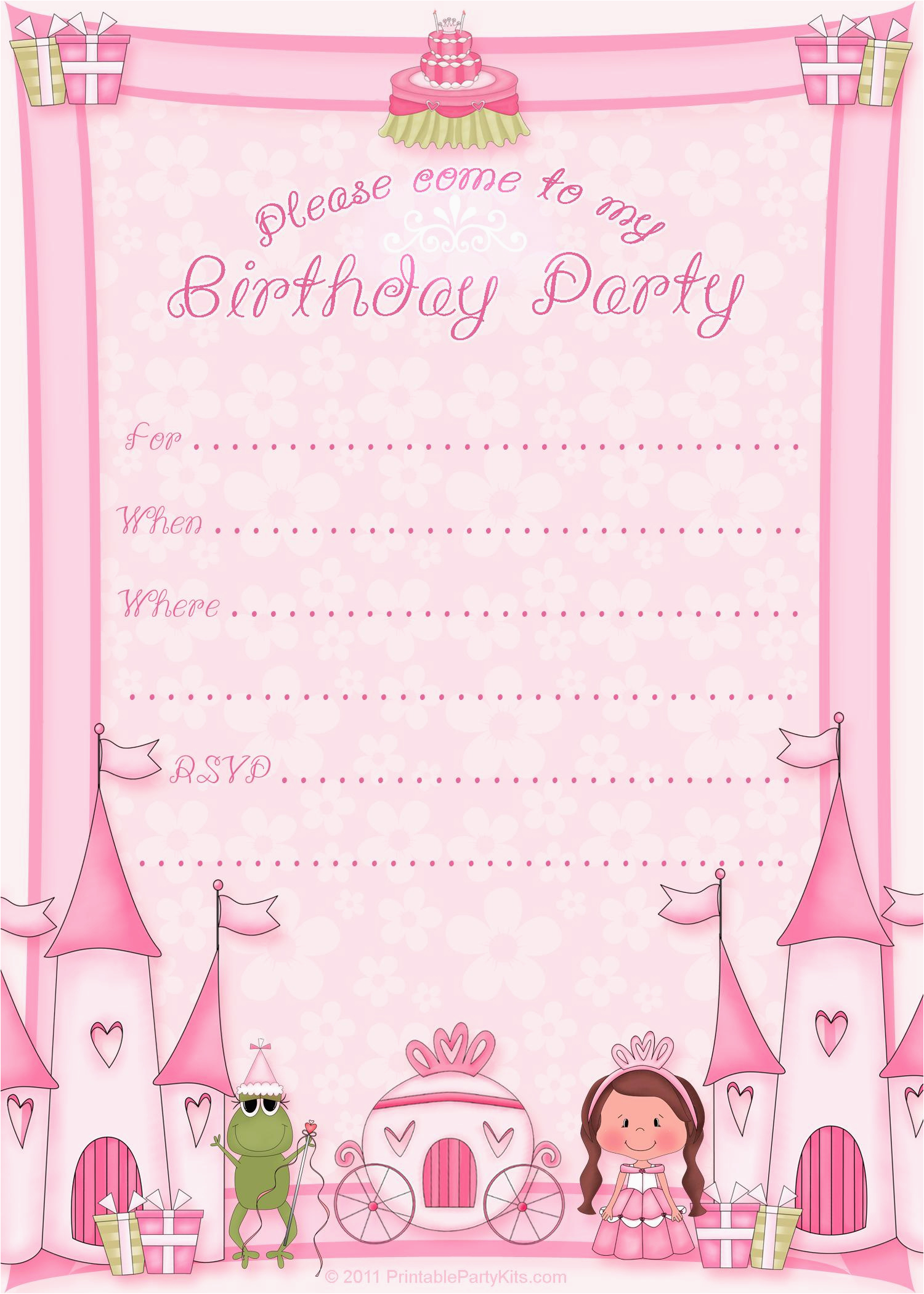 free printable party invitations templates