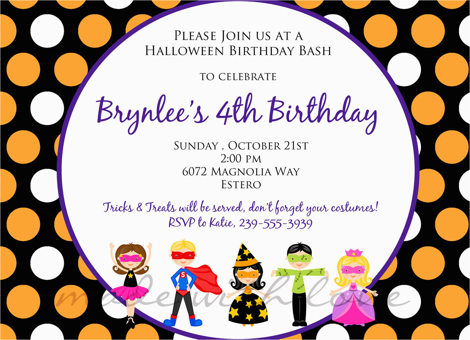 kids birthday party invitation wording