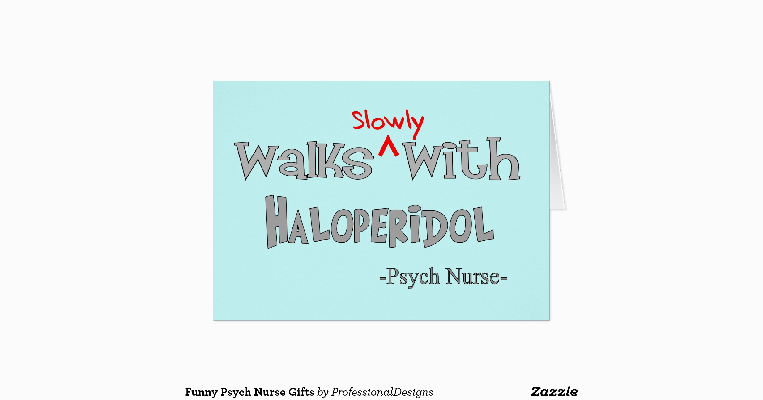 funny psych nurse gifts greeting card zazzle