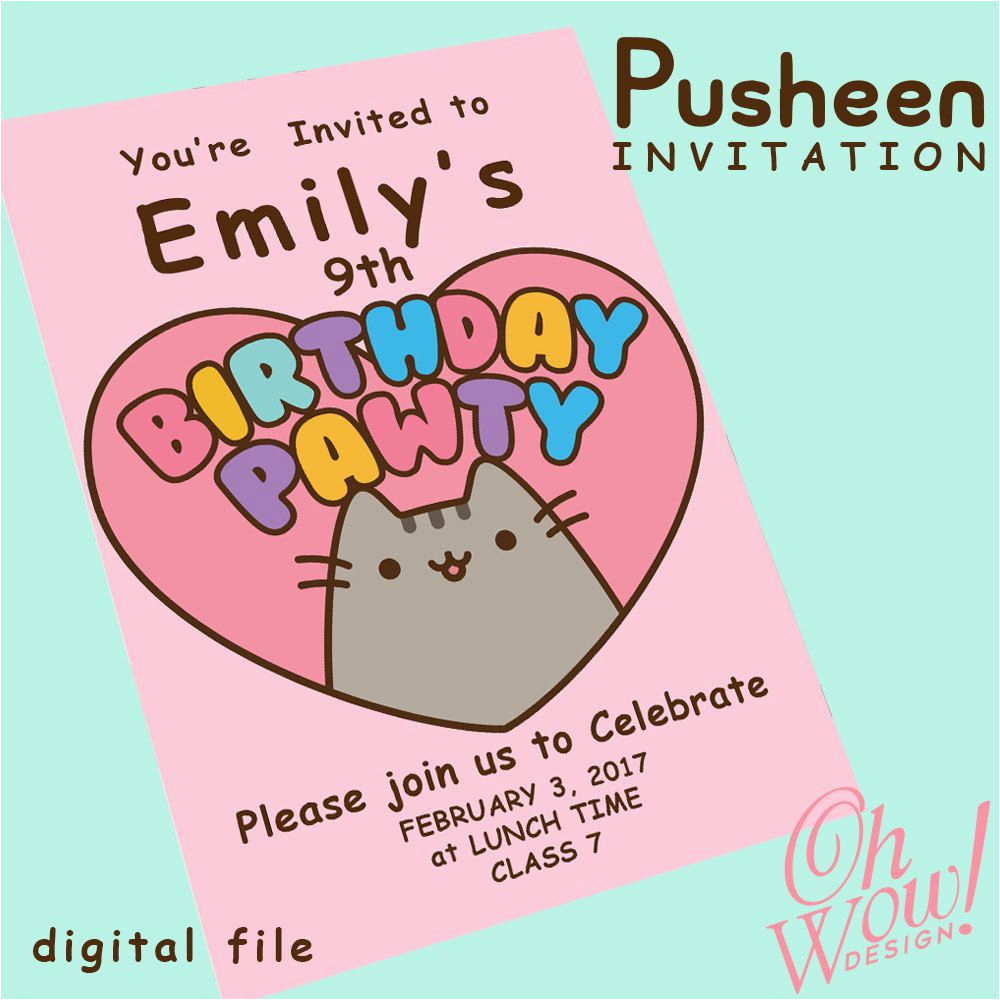 Free Printable Pusheen Party Invitation Pusheen Pushe - vrogue.co