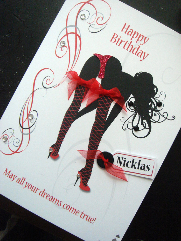 personalised handmade sexy lady 39 thong 39 birthday card ebay