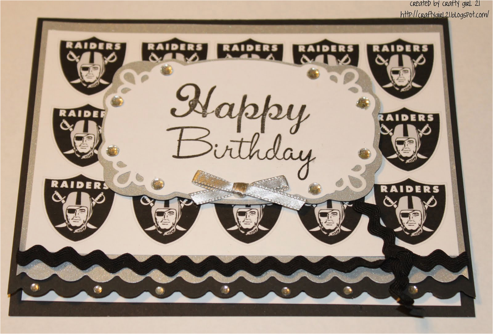 raiders birthday card