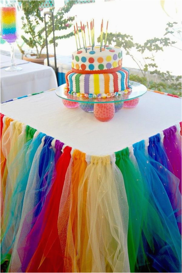 diy rainbow party decorating ideas for kids