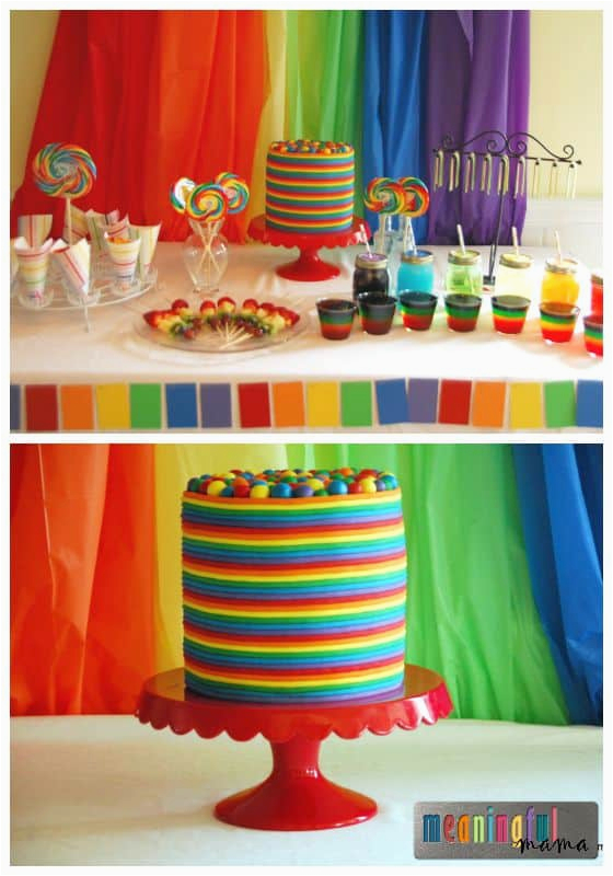 day 85 rainbow birthday party