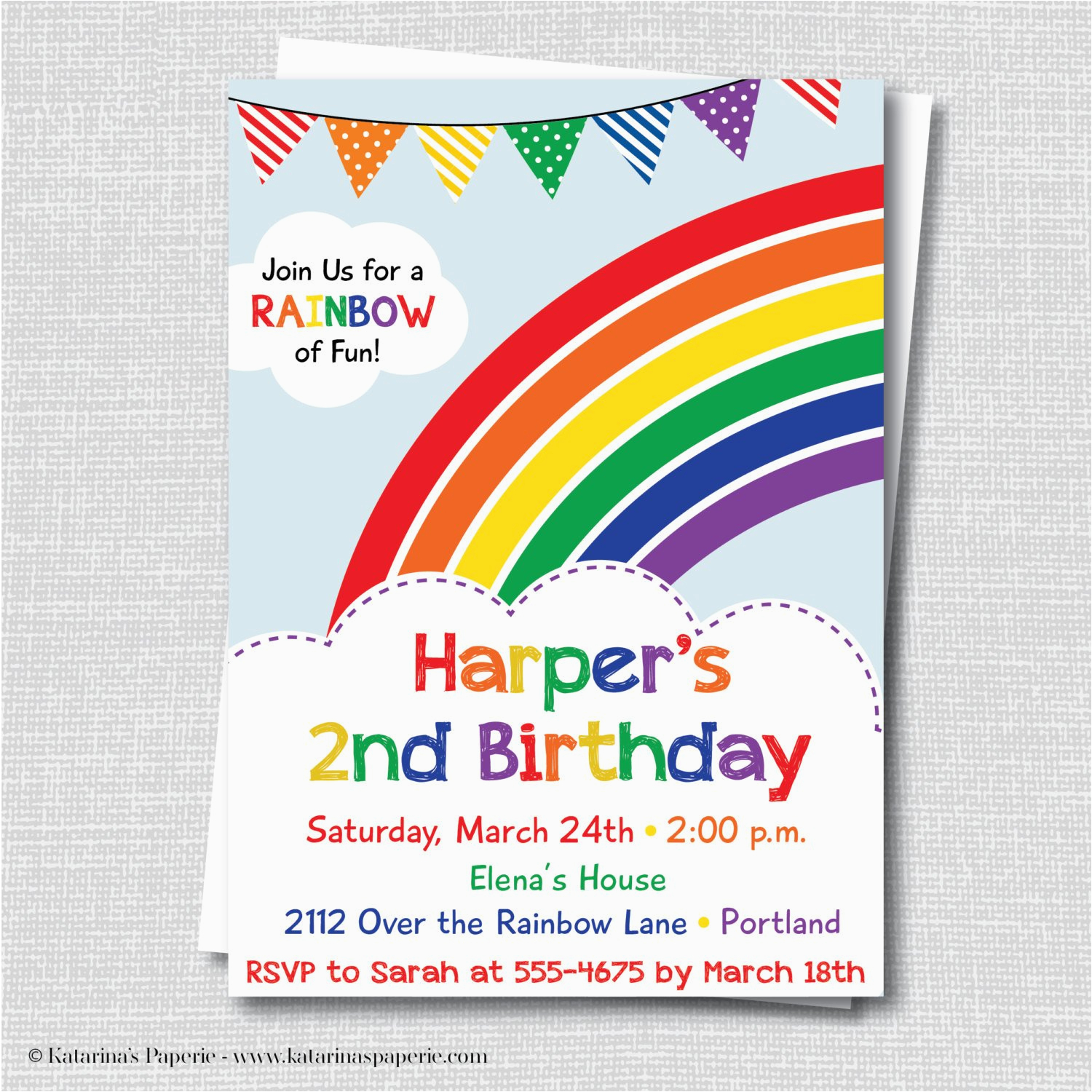colorful rainbow birthday party