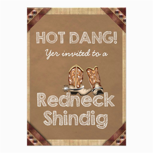 redneck invitations