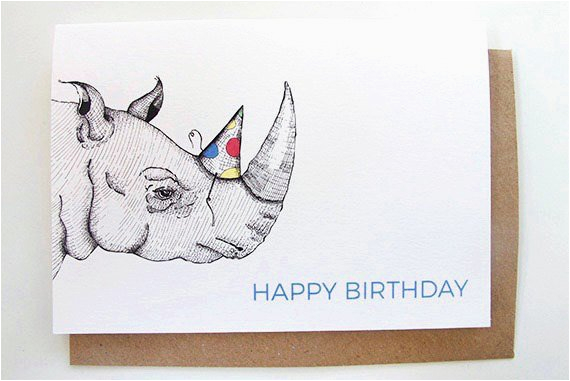 happy birthday rhino card funny birthday card kid 39 s