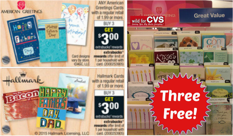 grab three free greeting cards at cvs