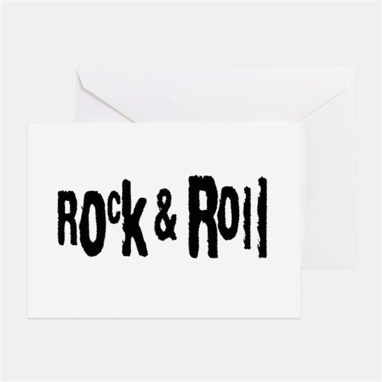 rock and roll greeting cards