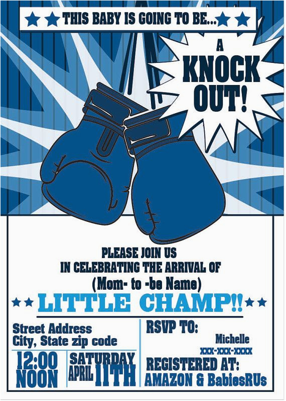 boxing party invitations for any event boxing birthday