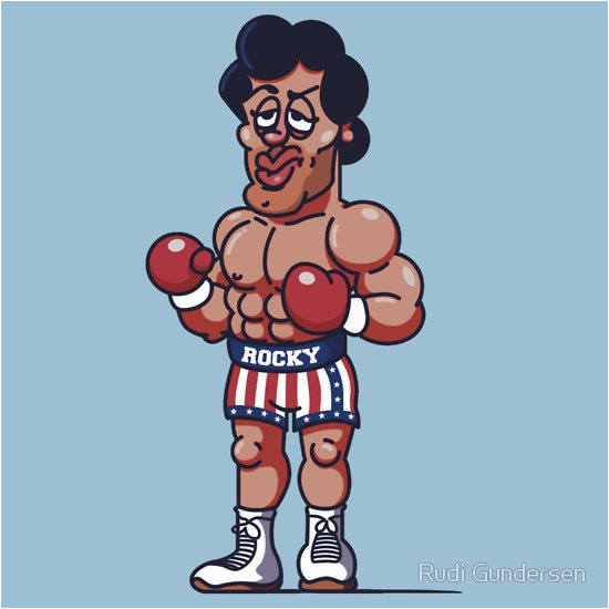 Rocky Balboa Birthday Card Rocky Balboa Drawing Gifts Merchandise