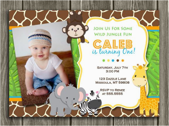 17 safari birthday invitations design templates free