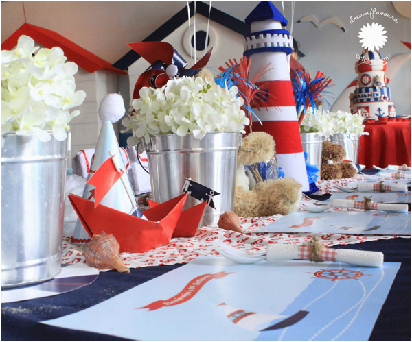 sailor bear 1st birthday party