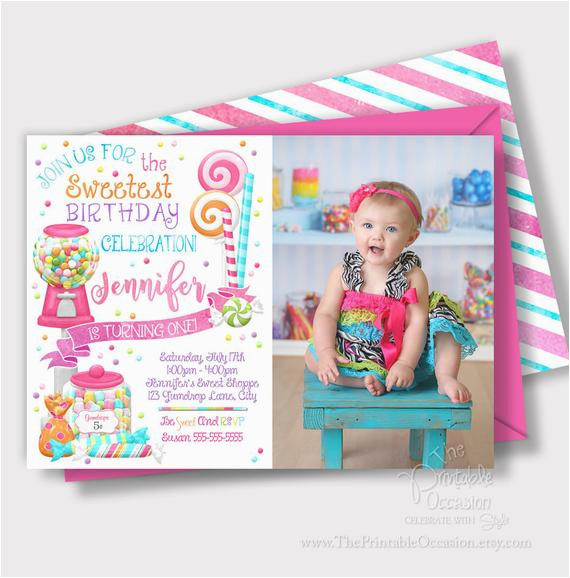 same day svc sweet shoppe birthday invitation sweet