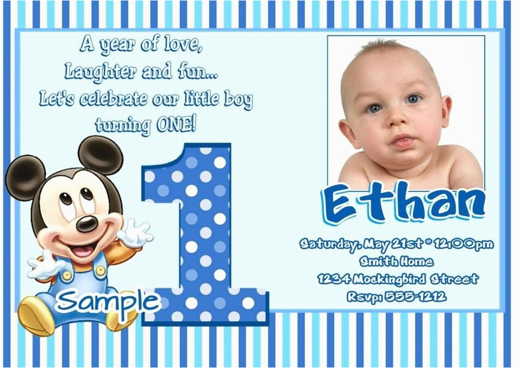 sample of birthday invitation cards 1 year old