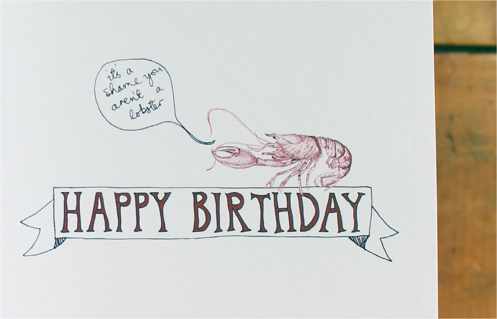 lobsters are immortal a science birthday card we are