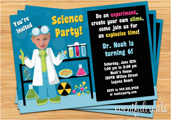 mad science birthday party invitations oxsvitation com