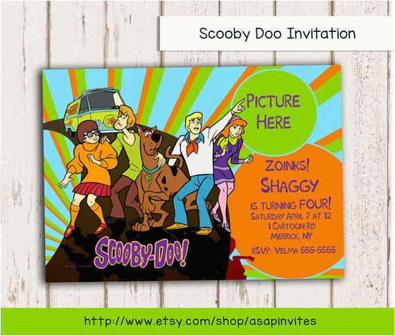scooby doo invitation scooby birthday