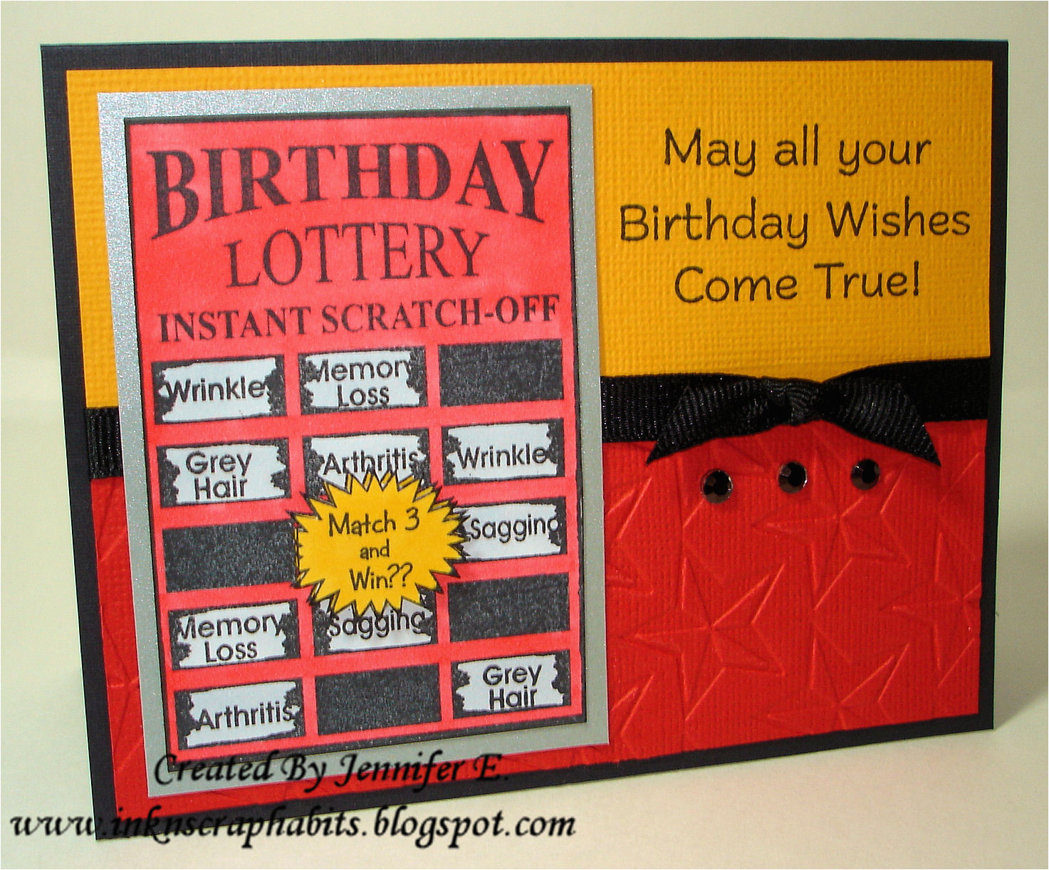 birthday lottery ticket