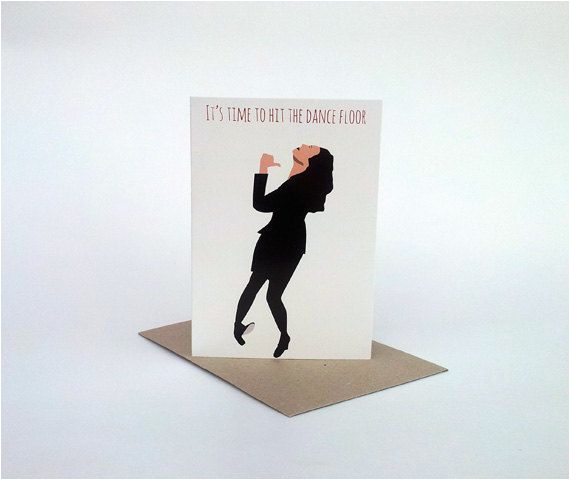 greeting card seinfeld birthday card elaine dance