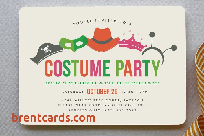 free birthday cards to send via email beautiful costume party children s birthday party invitation