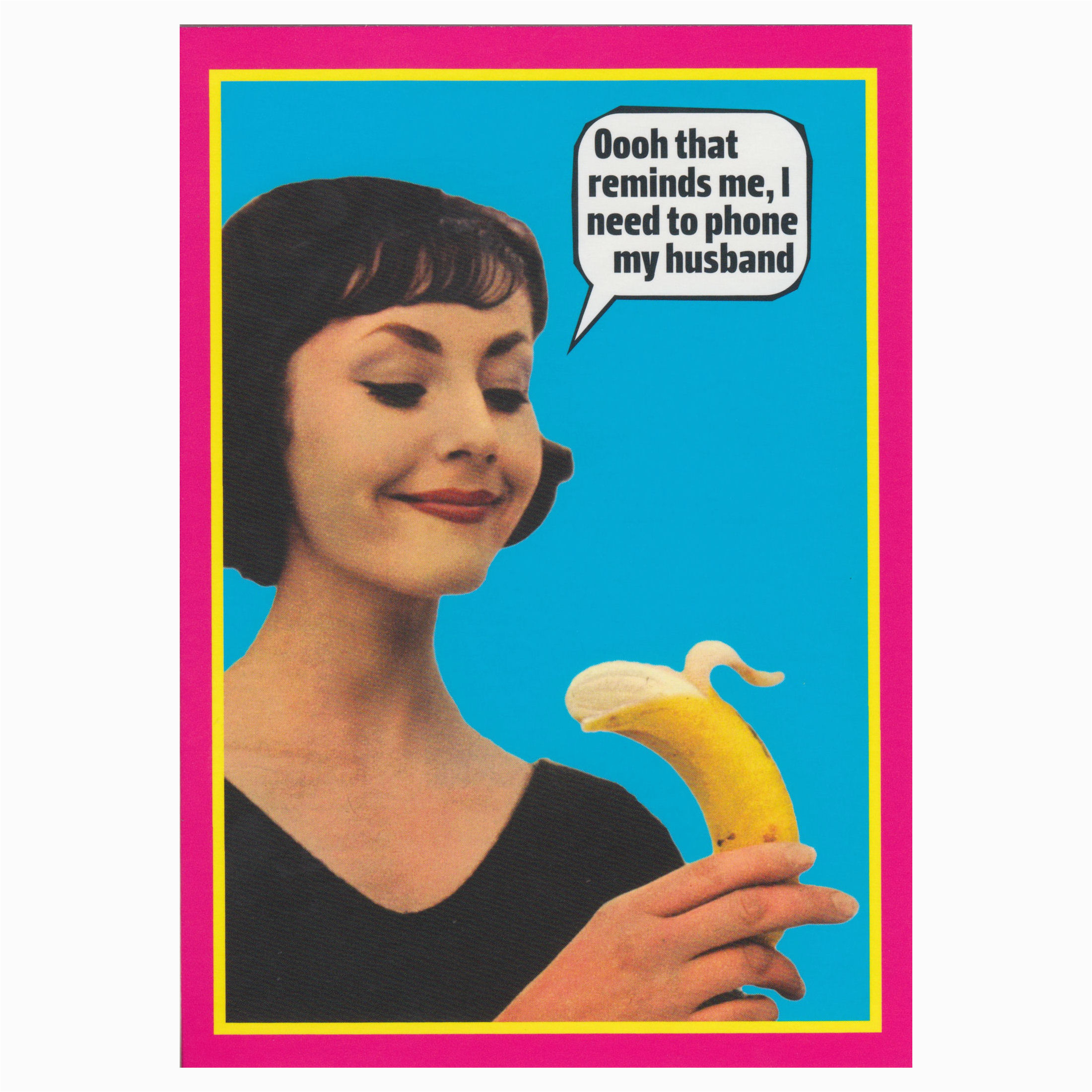 i need to phone my husband greeting card retro adult