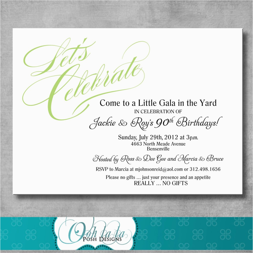 adult birthday party invitation wording