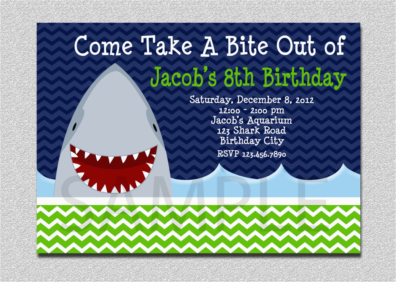 shark birthday invitation shark birthday