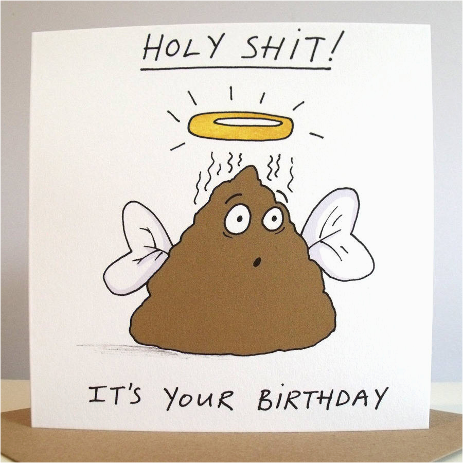 39 holy shit it 39 s your birthday 39 card by cardinky