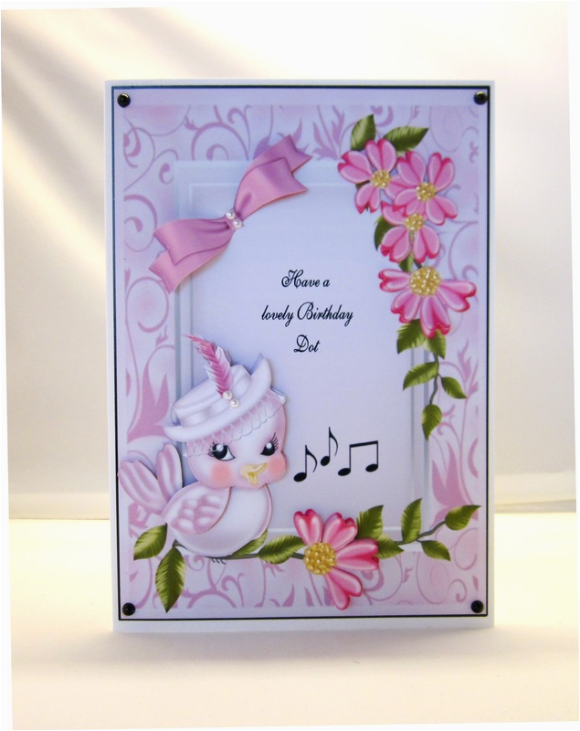 singing bird birthday card