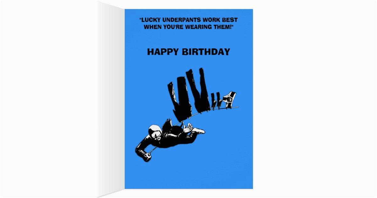 funny skydiving birthday greeting card zazzle
