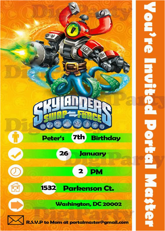 items similar to skylanders swap force birthday party